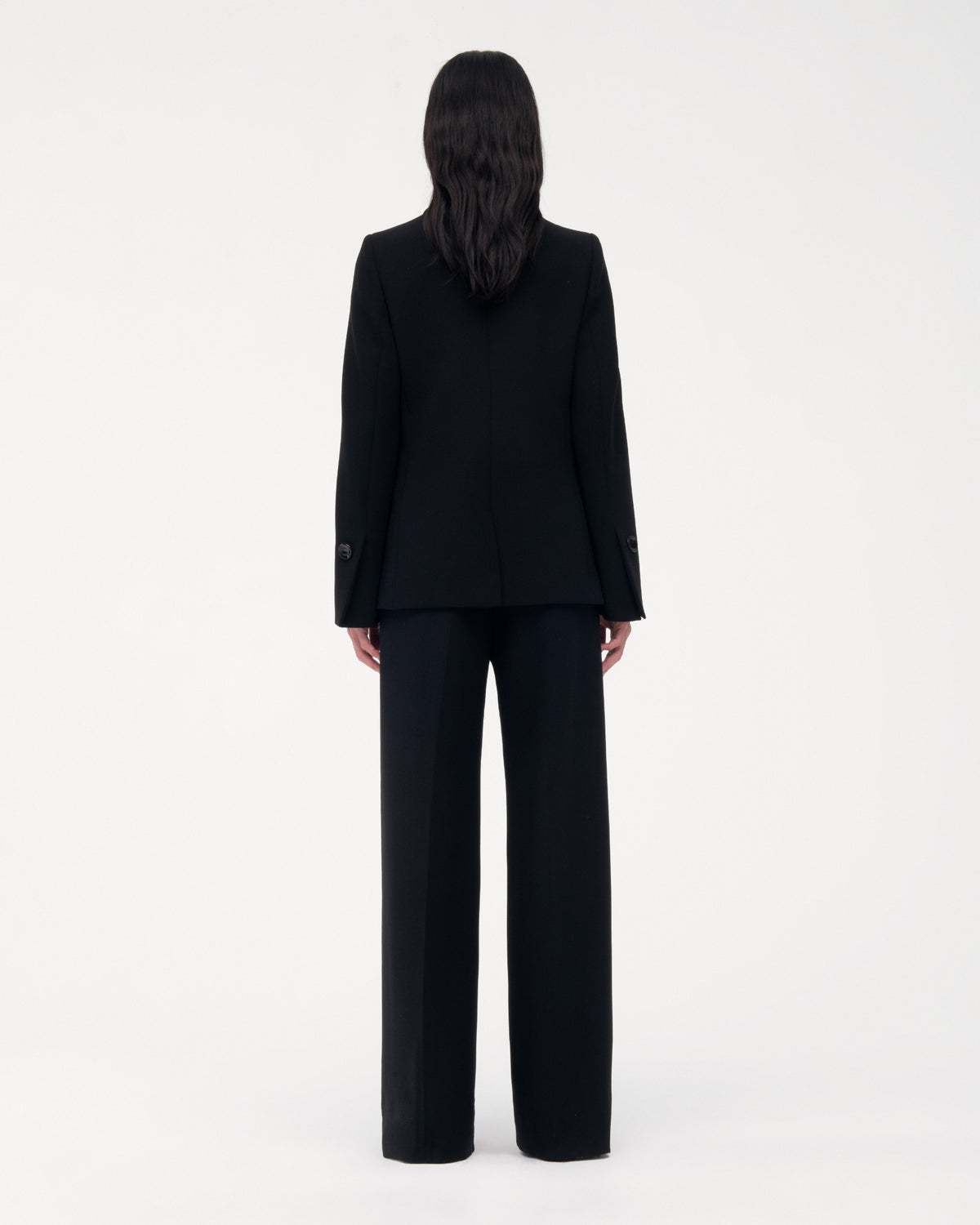 Another Tomorrow Doppio Jacket in Black – Wool Women's Jacket