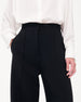 Another Tomorrow Doppio Wide Leg Pant in Black – Wool Women's Trousers
