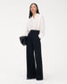 Another Tomorrow Doppio Wide Leg Pant in Black – Wool Women's Trousers