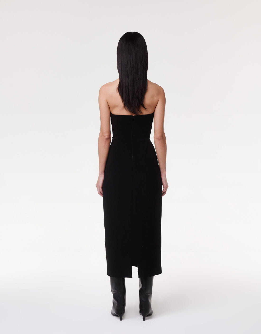 Another Tomorrow Doppio Structured Dress in Black – Wool Women's Dress