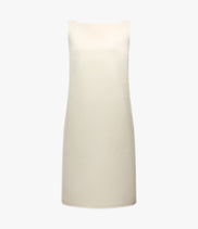 Double Face Sheath Dress | Cream