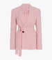 Double Breasted Fitted Jacket | Seashell Pink