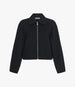 Another Tomorrow Double Face Crop Blouson in Black – Wool Women's Outerwear
