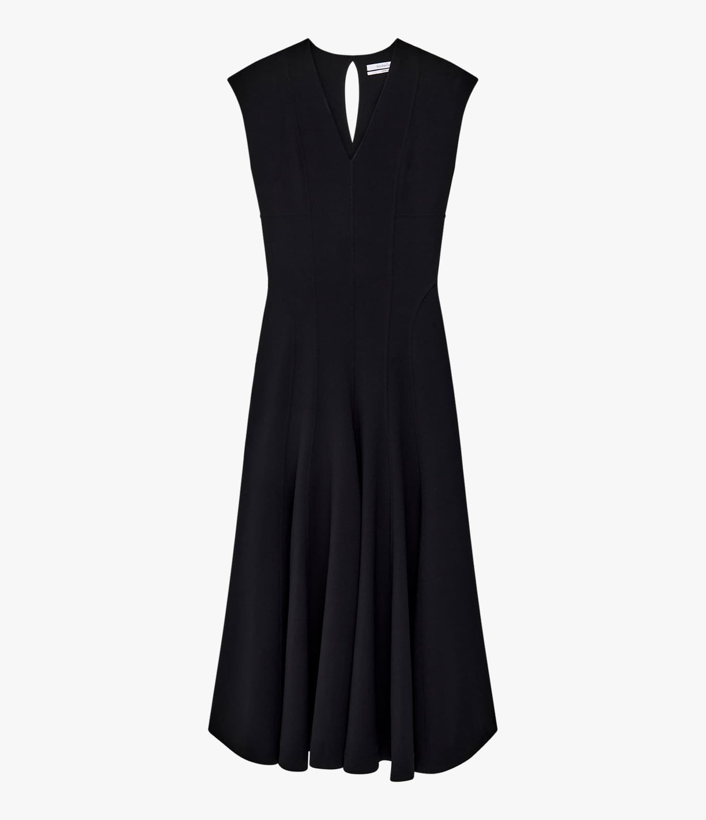Another Tomorrow Double Face Cutout Dress in Black – Wool Women's Dress