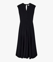 Double Face Cutout Dress | Black