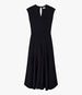 Another Tomorrow Double Face Cutout Dress in Black – Wool Women's Dress