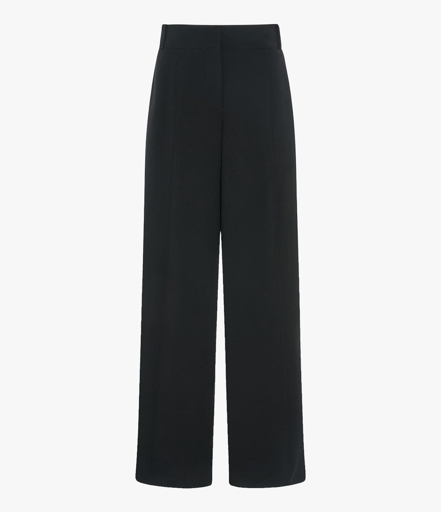Double Face High Waist Pant | Black