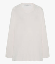 Draped Crew Knit | Off White