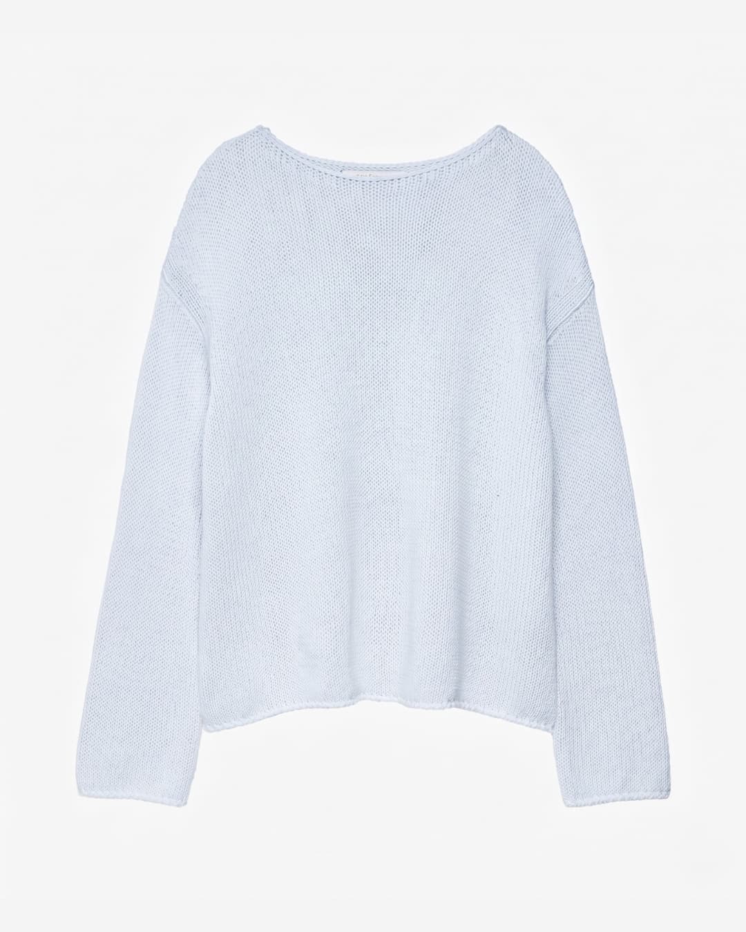 Draped Knit Sweater | Sky