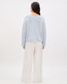 Draped Knit Sweater | Sky