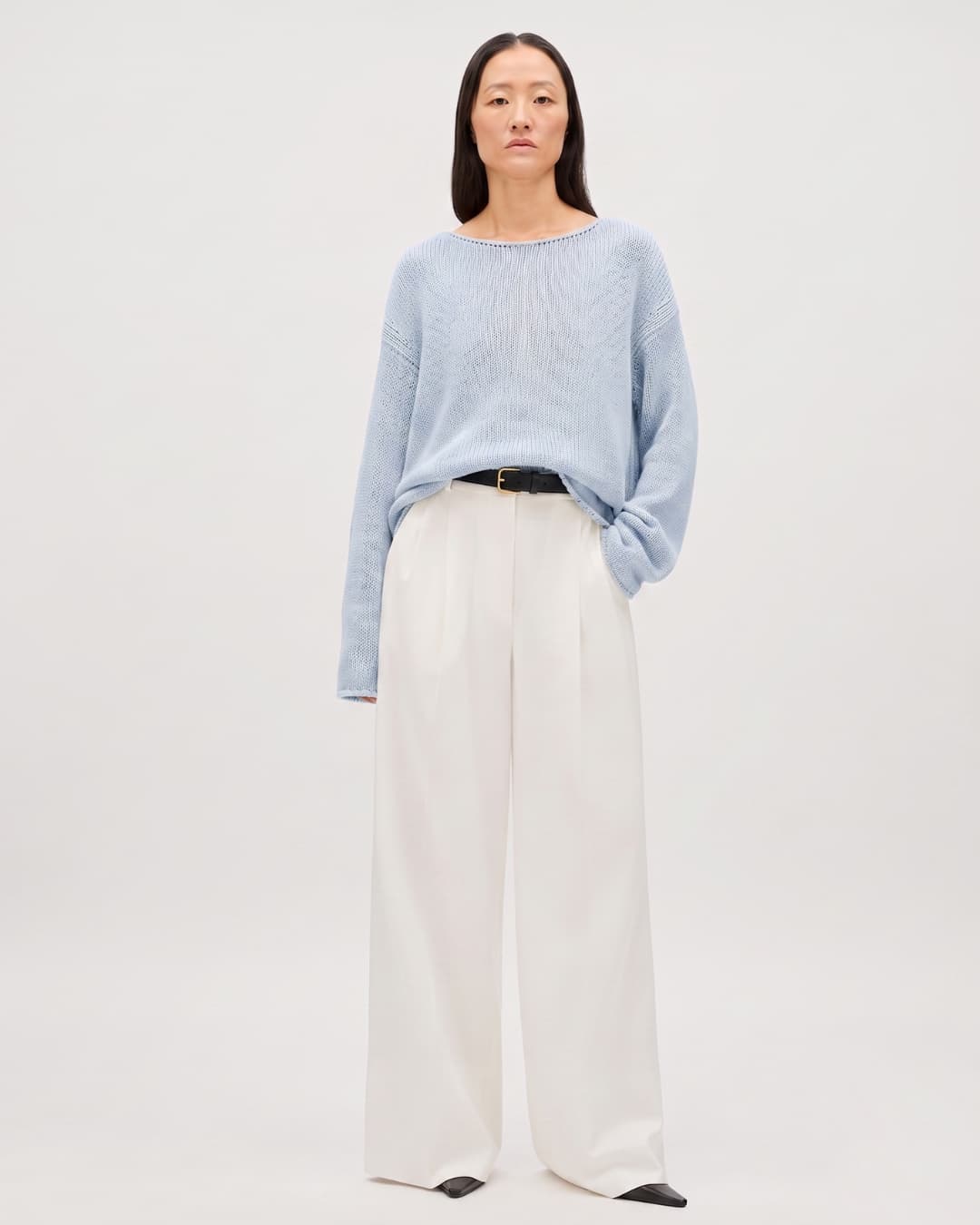 Draped Knit Sweater