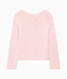Another Tomorrow Draped Knit Sweater in Quartz – Cotton Women's Knitwear