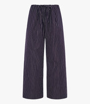 Drawcord Pant | Navy/White Stripe