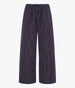 Another Tomorrow Drawcord Pant in Navy/White Stripe – Cotton Women's Trousers