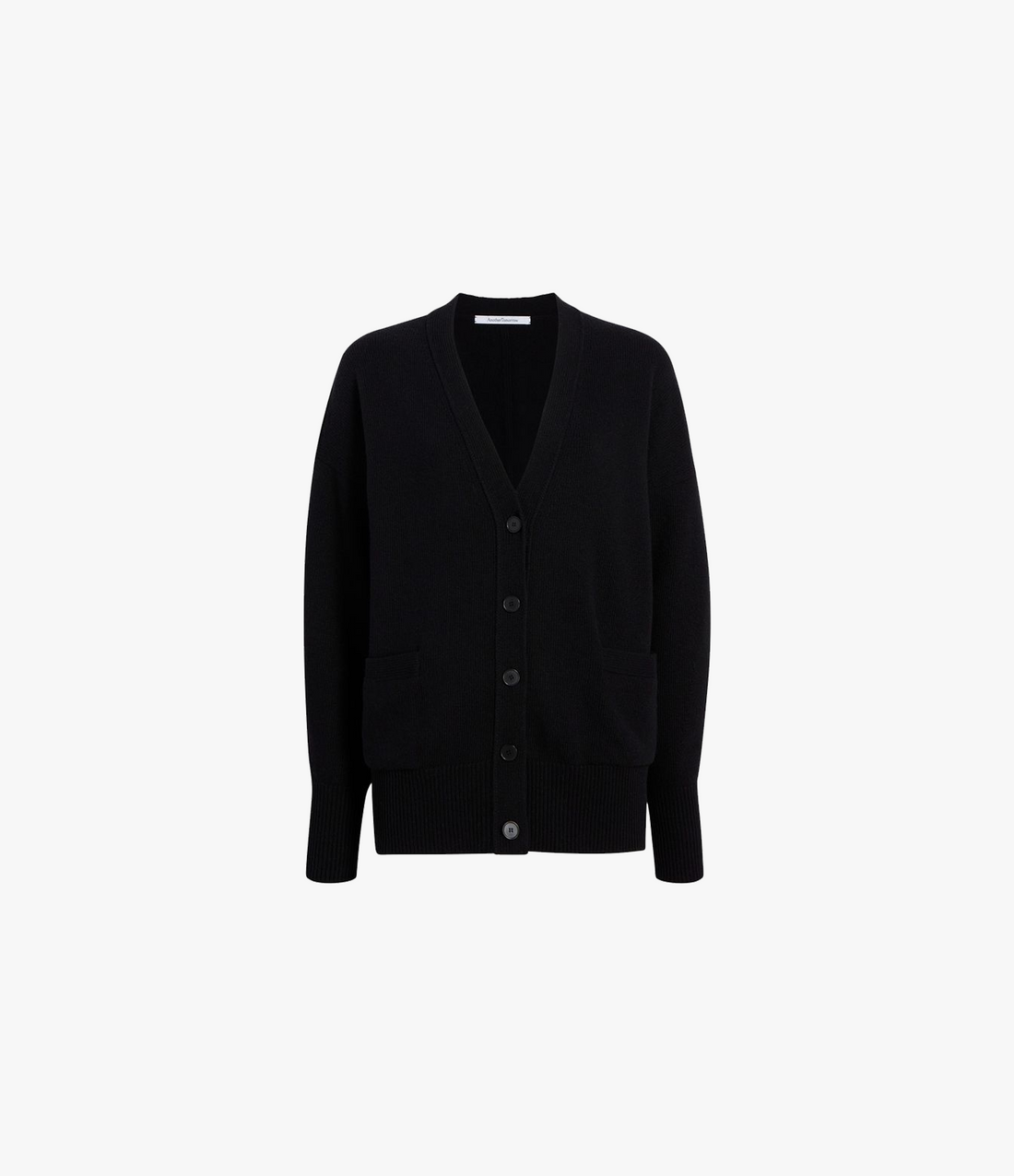 Drop Shoulder Cardigan | Black