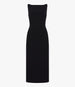 Another Tomorrow Doppio Boatneck Dress in Black – Wool Women's Dress