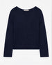 Draped Knit Sweater | Navy