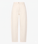 Curved Denim Pant | Ecru