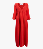 Empire Cocoon Dress | Tomato