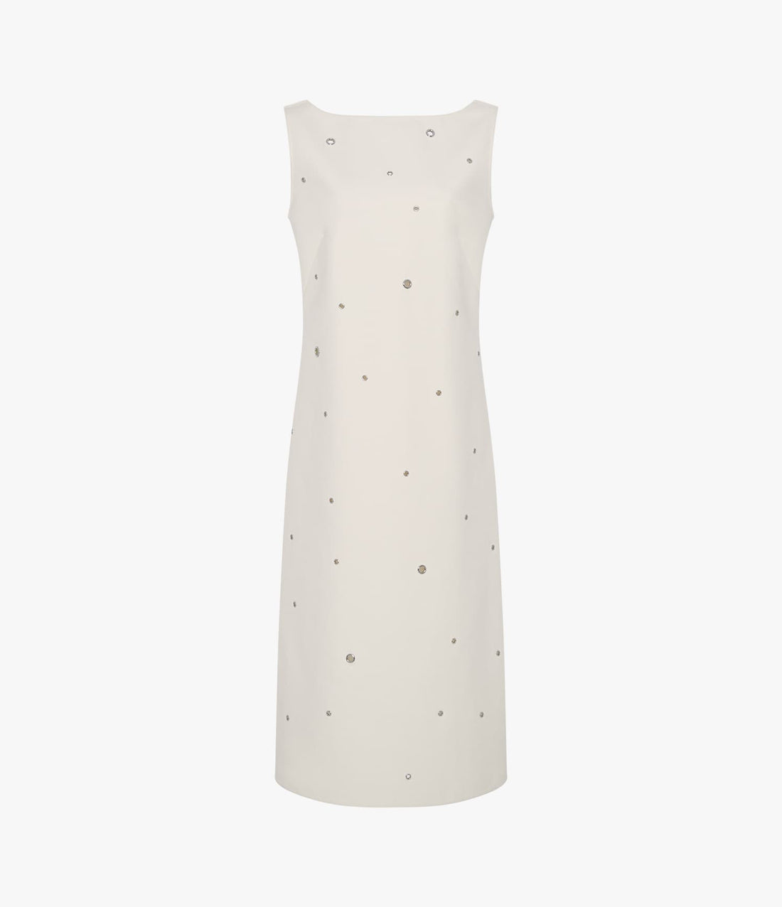 Another Tomorrow Eyelet Dress in Cream – Cotton Women's Dress