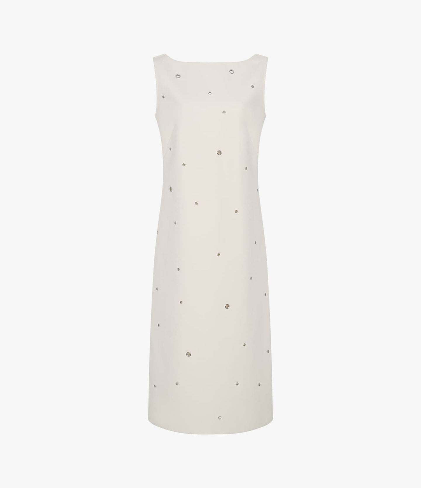 Another Tomorrow Eyelet Dress in Cream – Cotton Women's Dress