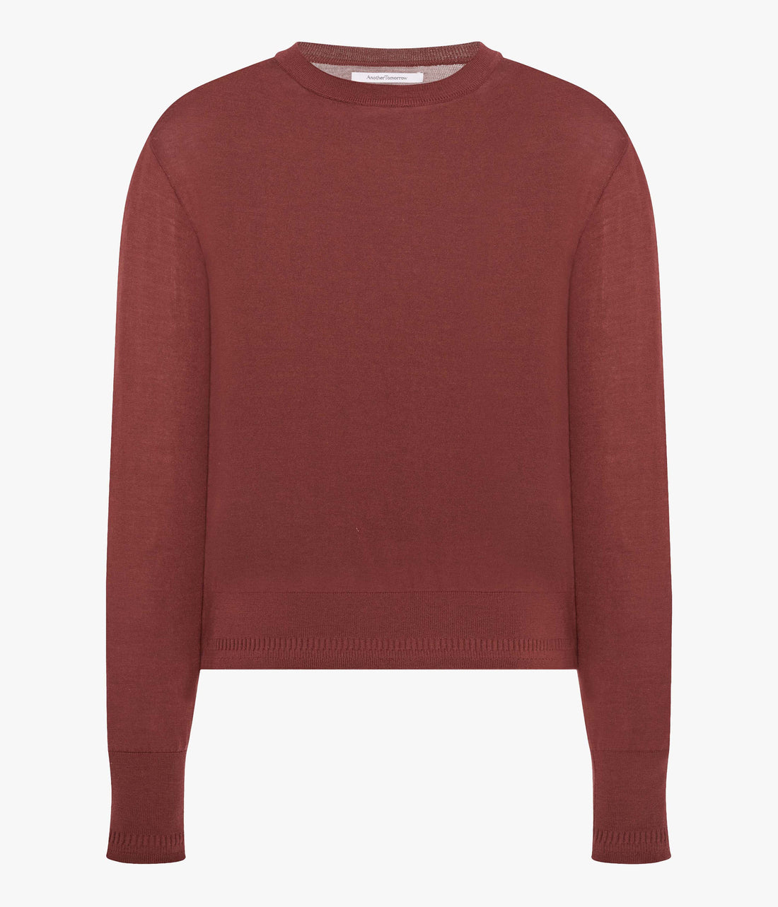 Another Tomorrow Featherweight Crew in Cinnamon – Wool