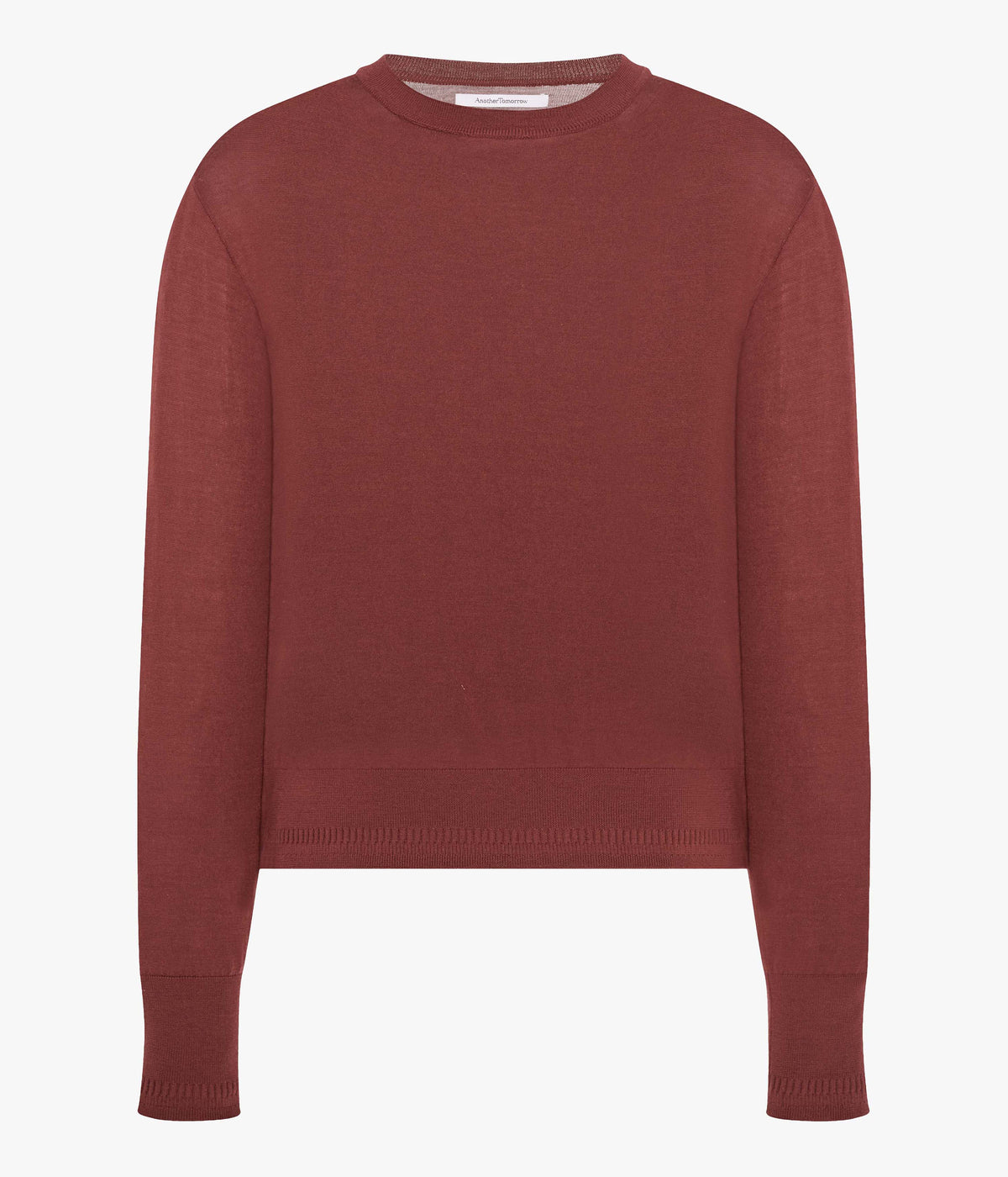 Another Tomorrow Featherweight Crew in Cinnamon – Wool