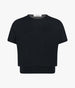 Another Tomorrow Featherweight Top in Black – Wool Women's Top