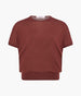 Another Tomorrow Featherweight Top in Cinnamon – Wool Women's Top