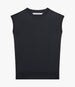 Another Tomorrow Featherweight Shell in Black – Wool Women's Top