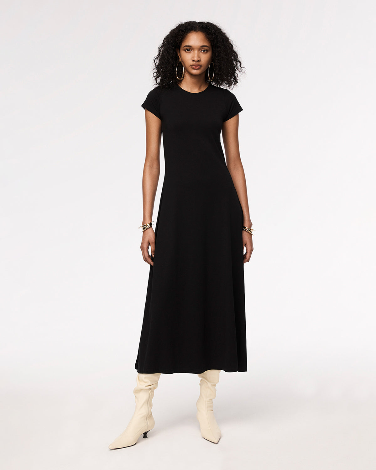 black fitted cotton dress Another Tomorrow Tee #Evening gown Product Details Crafted from Check Out 25 Short Pencil dress Gender:Girl