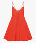 Another Tomorrow Flare Sun Dress in Vermilion – Cotton Women's Dress