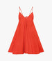 Another Tomorrow Flare Sun Dress in Vermilion – Cotton Women's Dress