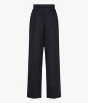 Flat Front Trouser | Black