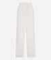 Another Tomorrow Flat Front Trouser in Off White – Linen Women's Trousers