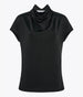 Another Tomorrow Fluid Cowl Neck Top in Black – Jersey Women's Top