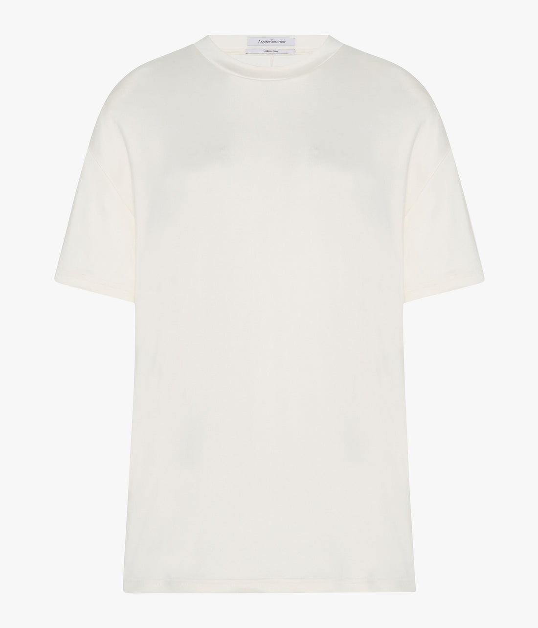 Another Tomorrow Fluid Jersey Top in Off White – Jersey Women's Top
