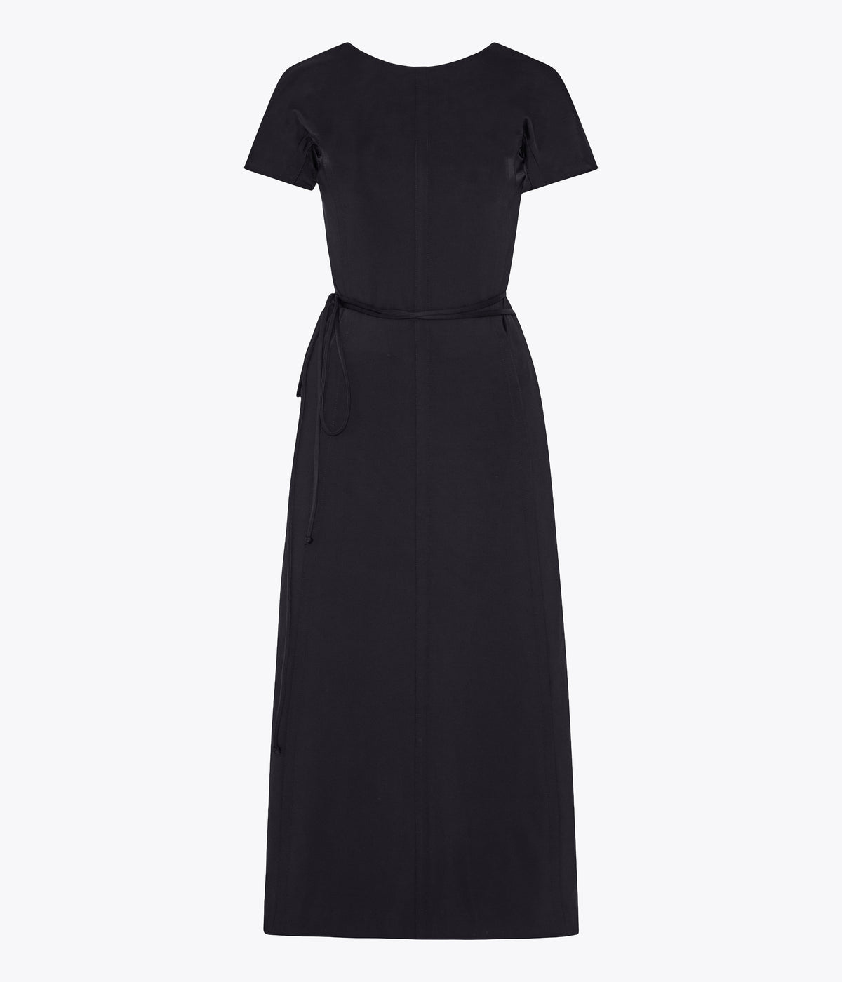 Another Tomorrow Fluid Wrap Dress in Black – Jersey Women's Dress