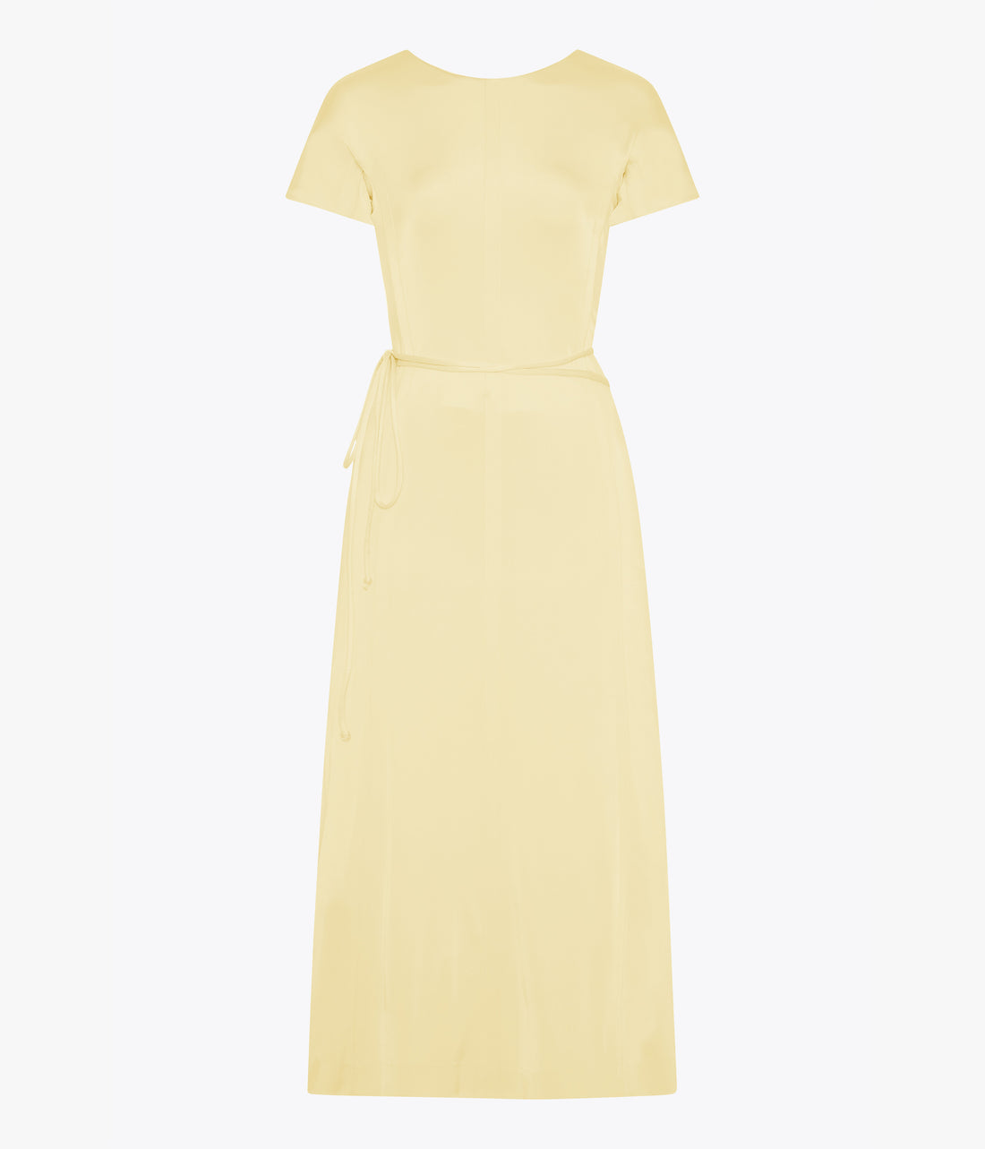Another Tomorrow Fluid Wrap Dress in Honeysuckle – Viscose Women's Dress