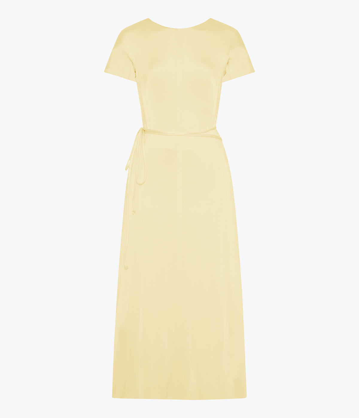 Another Tomorrow Fluid Wrap Dress in Honeysuckle – Viscose Women's Dress