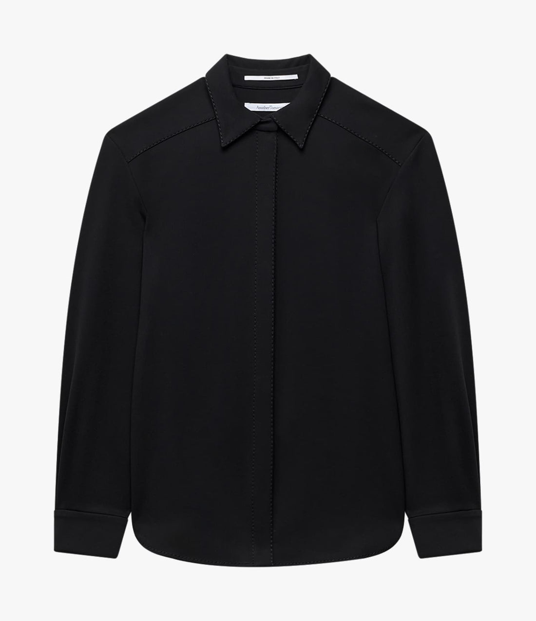 Fluid Jersey Blouse | Black