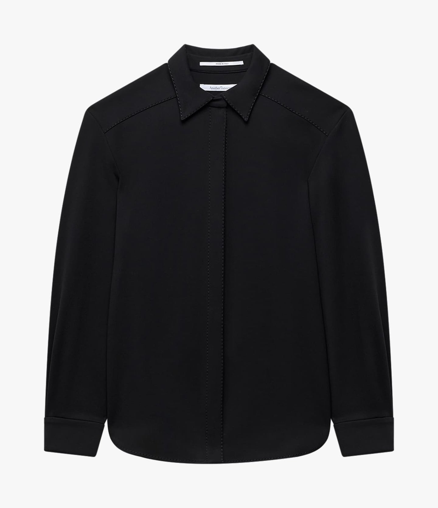Fluid Jersey Blouse | Black