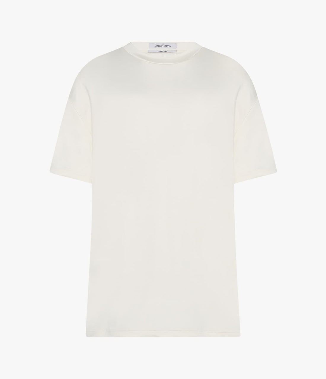Another Tomorrow Fluid Jersey Top in Off White – Jersey Women's Top
