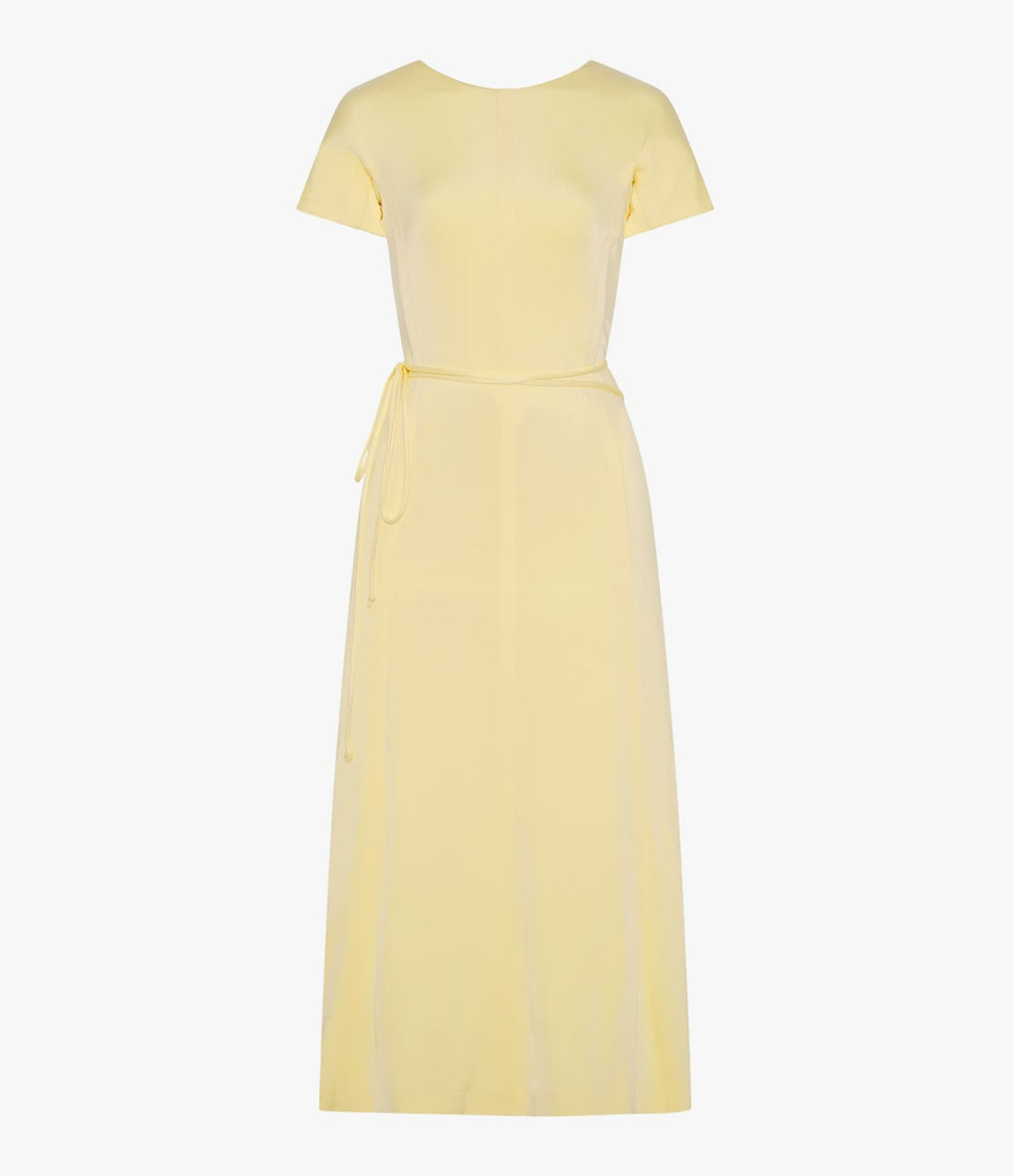 Another Tomorrow Fluid Wrap Dress in Honeysuckle – Viscose Women's Dress