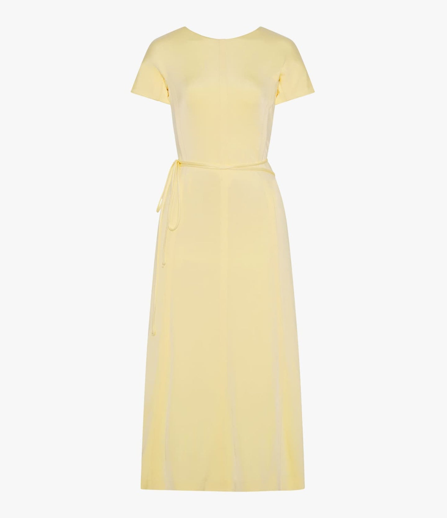 Another Tomorrow Fluid Wrap Dress in Honeysuckle – Viscose Women's Dress