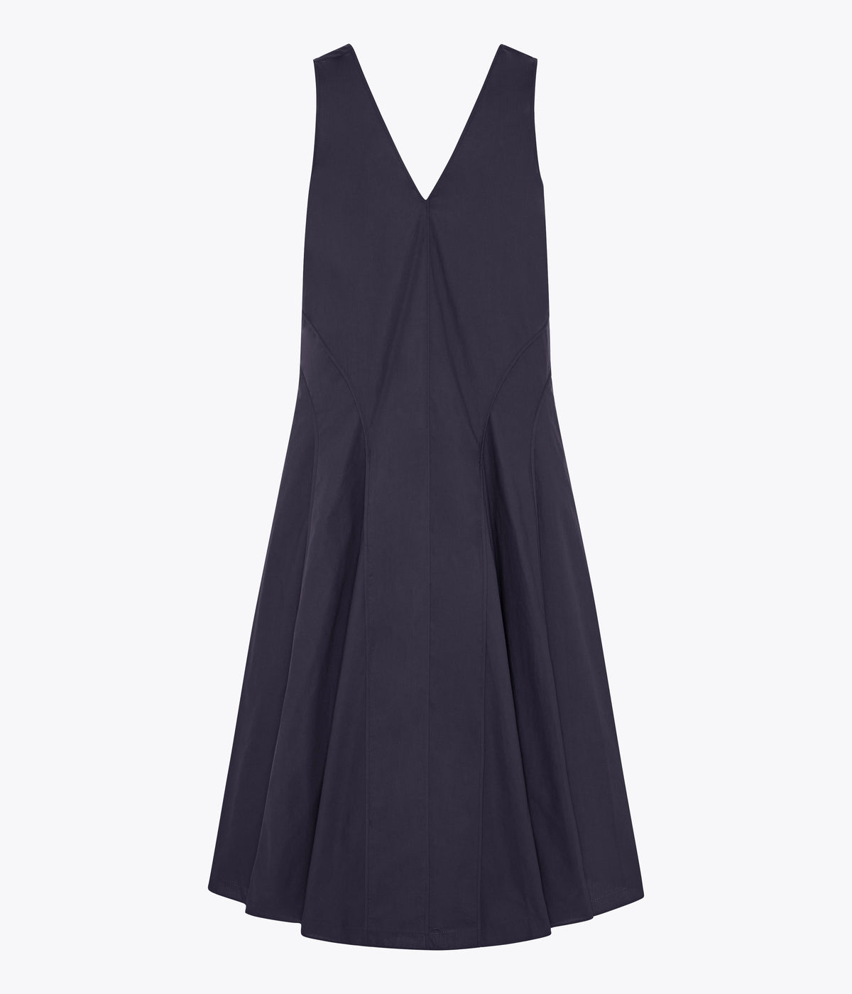 Another Tomorrow Full Skirt Dress in Midnight – Cotton Women's Dress