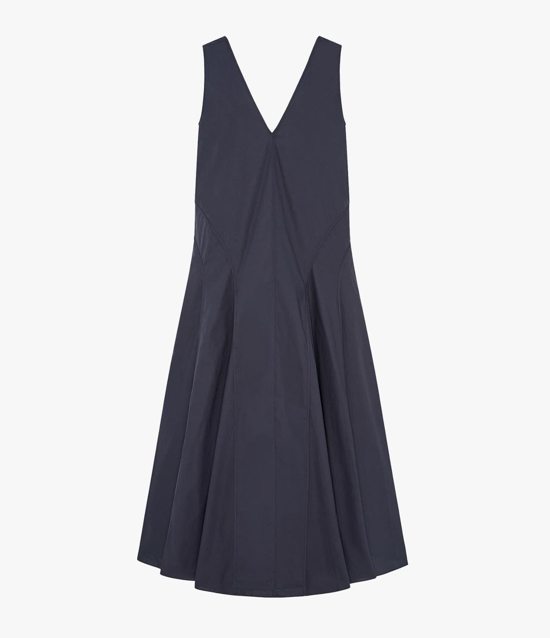 Another Tomorrow Full Skirt Dress in Midnight – Cotton Women's Dress