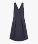 Another Tomorrow Full Skirt Dress in Midnight – Cotton Women's Dress