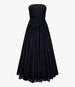 Another Tomorrow Full Skirt Gingham Dress in Black – Viscose Women's Dress