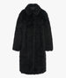 Another Tomorrow Fur Balmacaan in Black – Wool Women's Outerwear